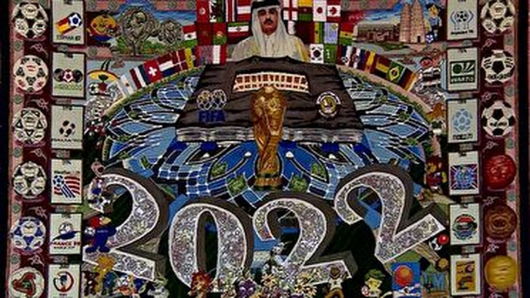 بافت فرش نفیس جام جهانی ۲۰۲۲ در تبریز