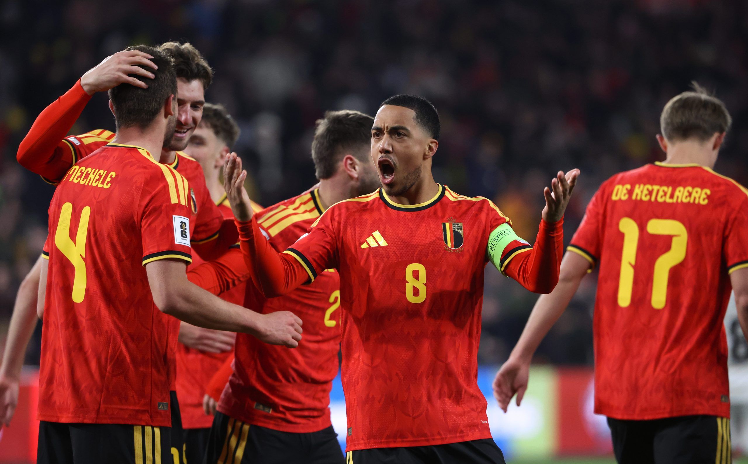 ترکیب بازیکنان تیم بلژیک